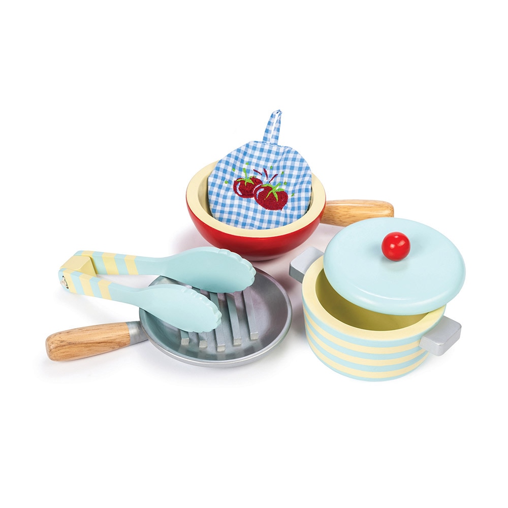 Ustensile de bucatarie, Le Toy Van, din lemn, 3 ani +