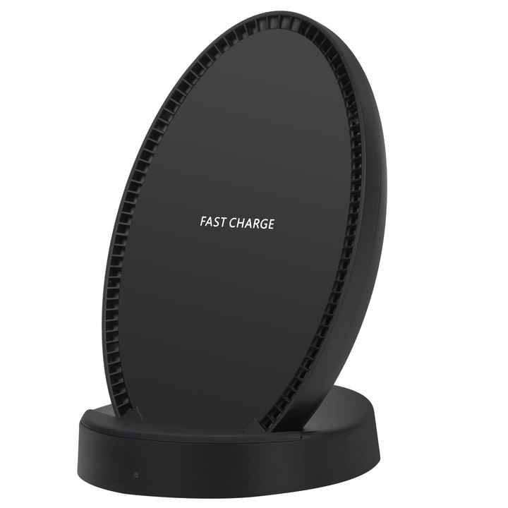 Incarcator Wireless eLIVE AS-400 Cu Sistem de Racire, Qi Type-C Super Fast Charge 3A, Adaptor Qualcomm 3.0, Android, iOS