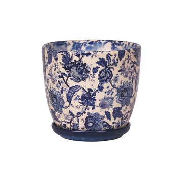 Ghiveci ceramica cu farfurie, Wenus, flori diametru 15 cm Ghiveci ceramica cu farfurie, Wenus, flori diametru 15 cm