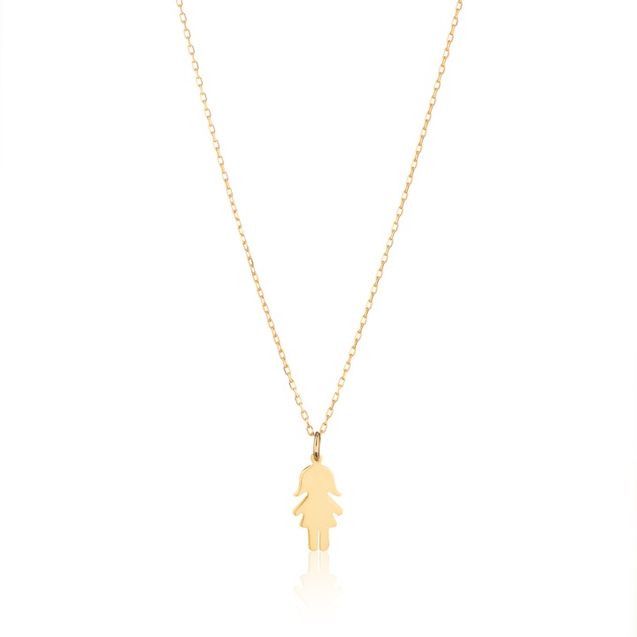 Colier Fetita Mare, MS Firefly, Auriu, Aur 14k