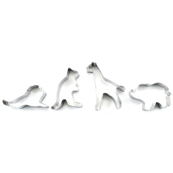Forme pentru prajituri,4 piese, model animale, inox, Perfect Home Forme pentru prajituri,4 piese, model animale, inox, Perfect Home