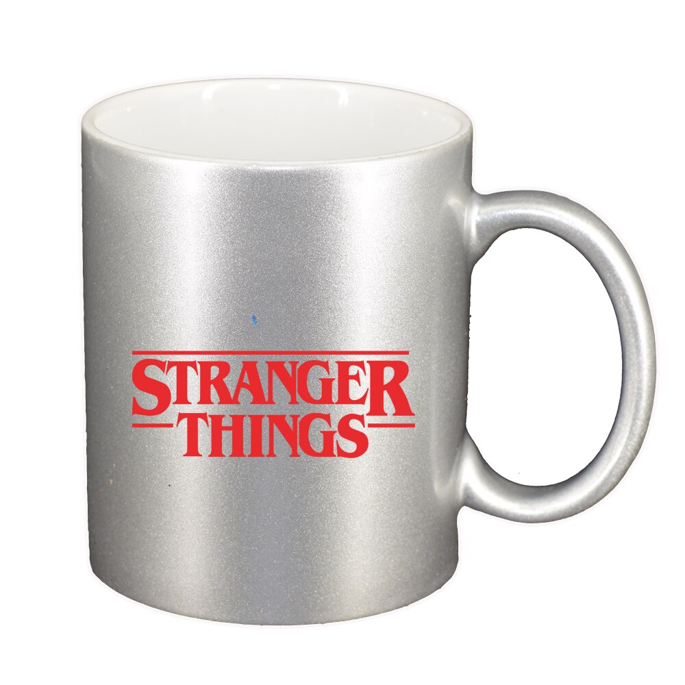 Cana Stranger Things, argintiu sidefata, 330ml, D1295