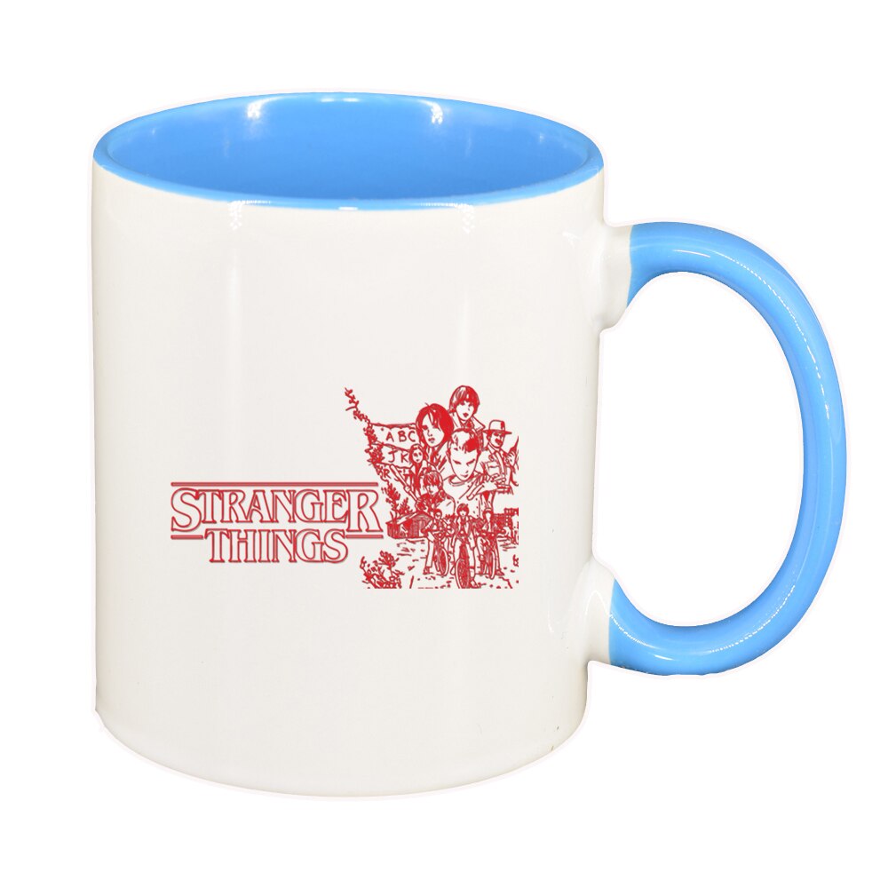 Cana Stranger Things, interior albastru, 330ml, D1296