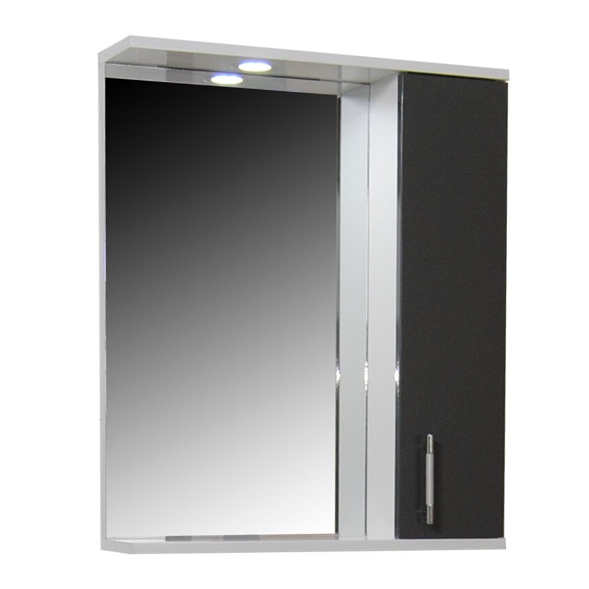 Oglinda cu dulap si iluminare , Badenmob , seria 020 - 55x71x14cm , antracit