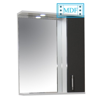 Oglinda cu dulap si iluminare , Badenmob , seria 020 - 60cm , antracit Oglinda cu dulap si iluminare , Badenmob , seria 020 - 60cm , antracit