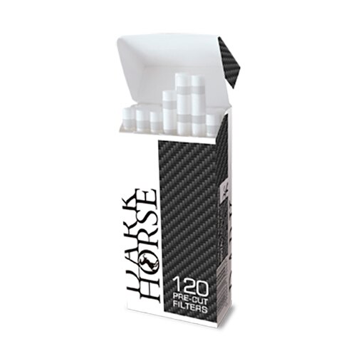 Filtre rulat tigari Dark Horse Pre-Cut Carbon 5,3/14 mm