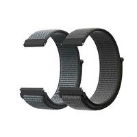 set 2 curele din nylon cu adeziv si telescop quickrelease 20mm pentru samsung active  gear s3 huawei watch 2 verdegri imagen 48_0_
0