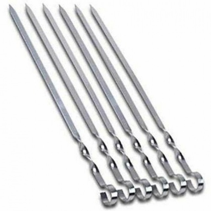 Set 6 tepuse pentru gratar, RABY 58x0,7cm, metal
