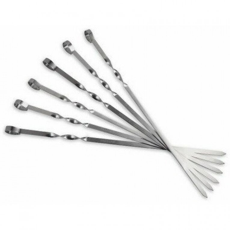 Set 6 tepuse pentru gratar 58x0,7cm, metal