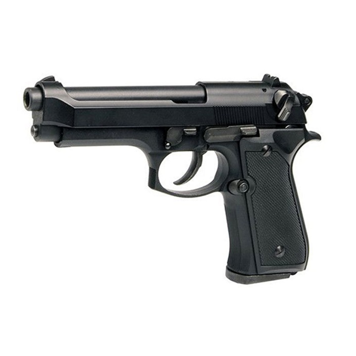 Револверна запалка, Пистолет, Черен, Естествен размер, 14 см