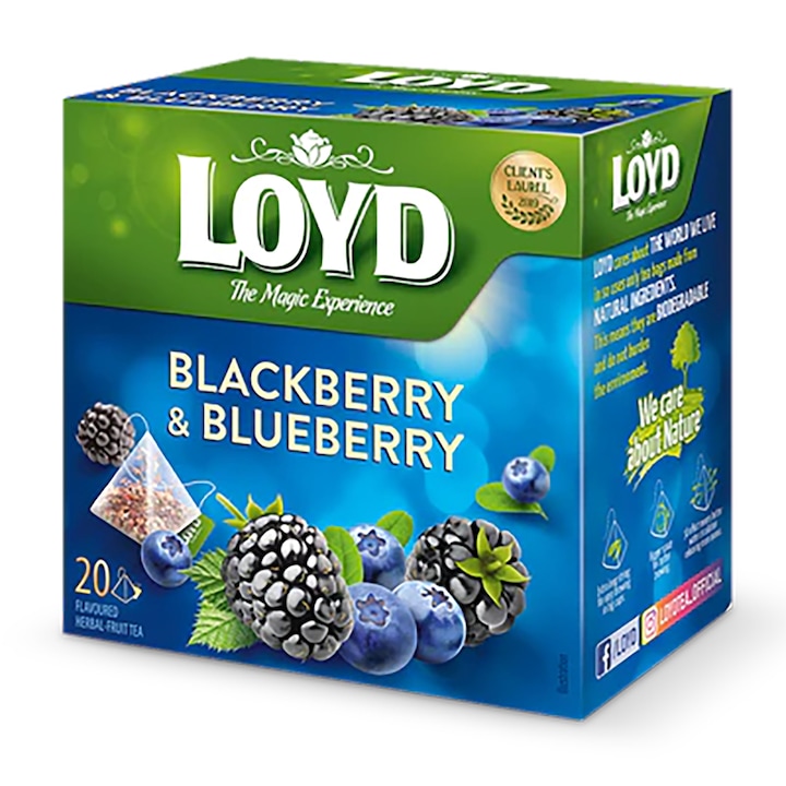 Чай с къпини и боровинки LOYD, 40 гр