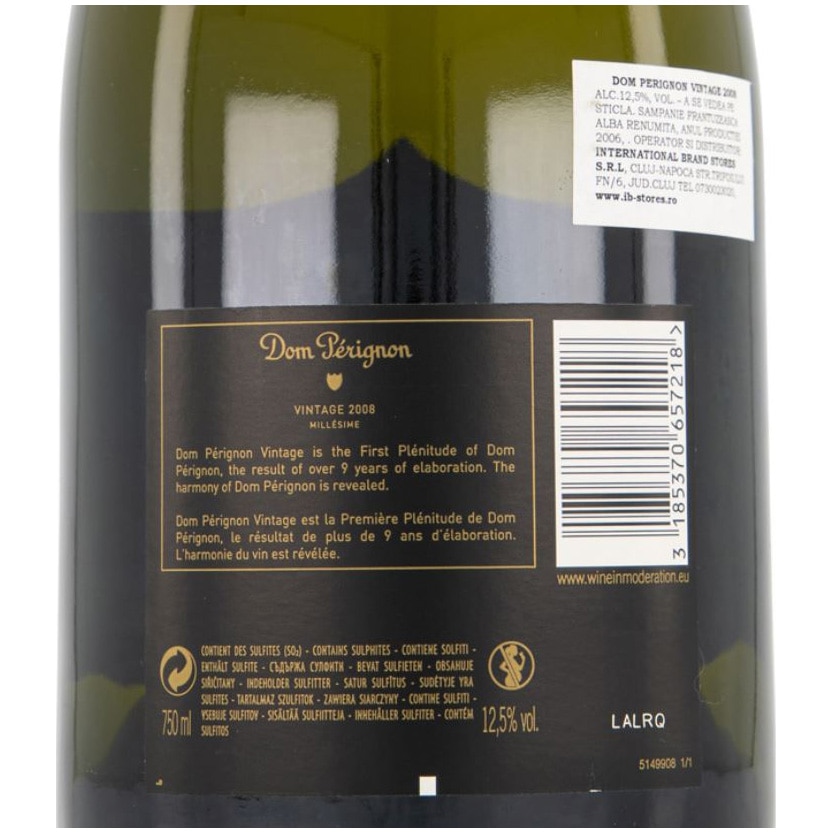 Sampanie Dom Perignon 2008, 12.5%, 0.75l - eMAG.ro
