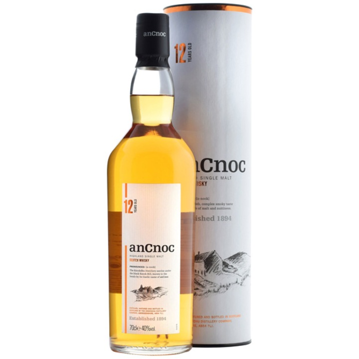 Whisky Ancnoc 12 YO, Single Malt 40%, 0.7l