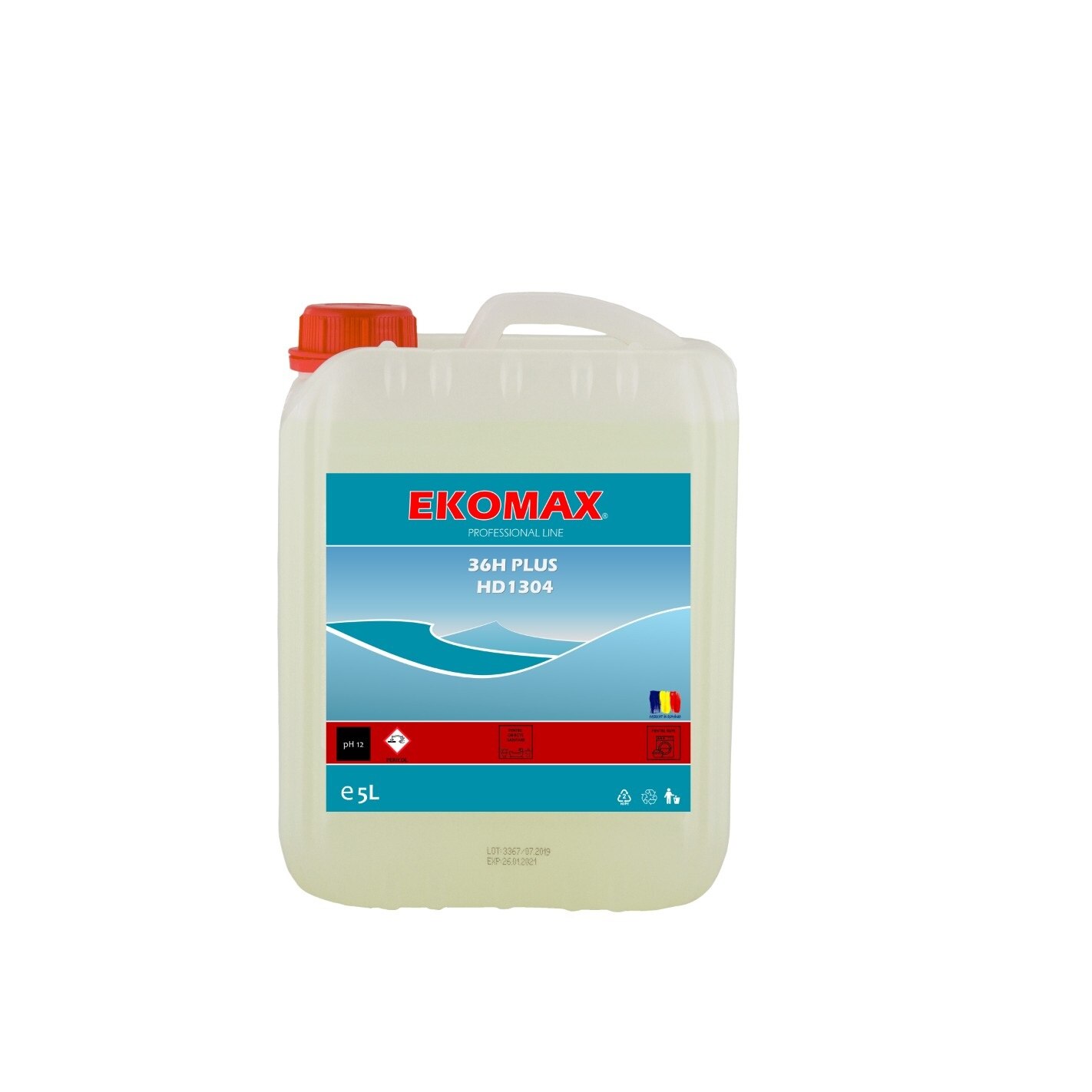 Detergent pe baza de clor, Ekomax 36h Plus, 5 litri