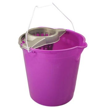 Galeata Rotunda cu Storcator OTI, Capacitate 12L, Polipropilena, Culoare Mov, Articole pentru Curatenia Casei, Accesorii Menaj Galeata Rotunda cu Storcator OTI, Capacitate 12L, Polipropilena, Culoare Mov, Articole pentru Curatenia Casei, Accesorii Menaj