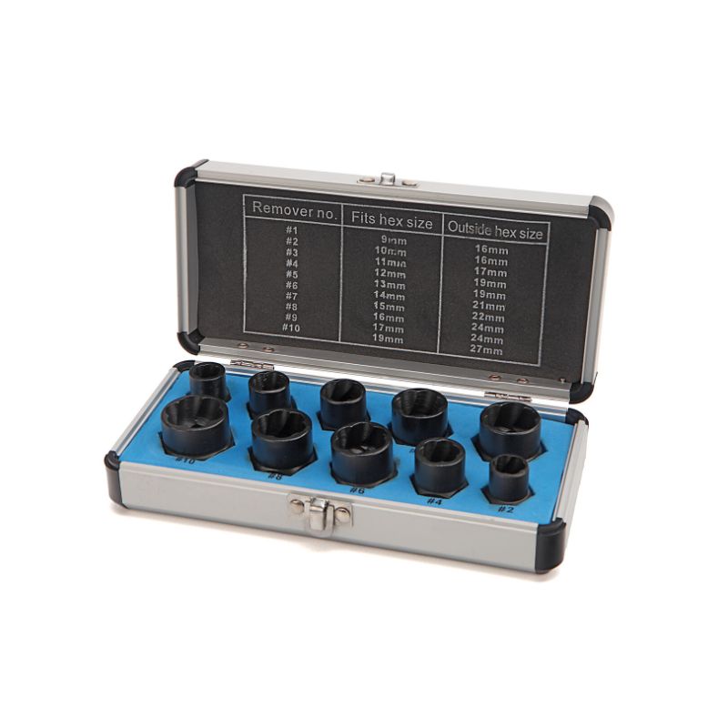 Set tubulare pentru prezoane uzate si antifurt, HBM, 3/8, 10 piese