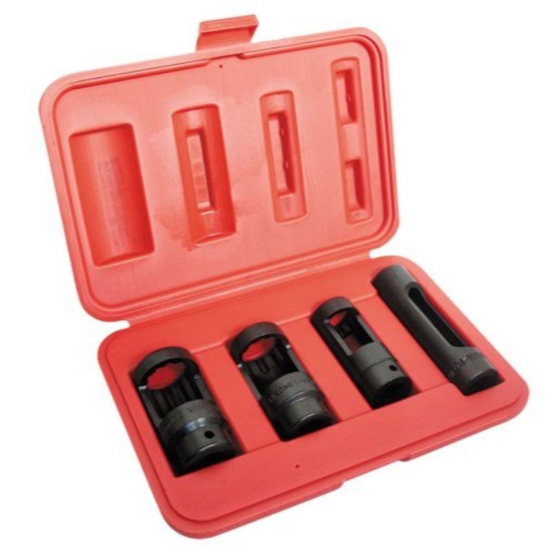 Trusa tubulare pentru sonda lambda, TECHMAN, injectoare, 4 piese