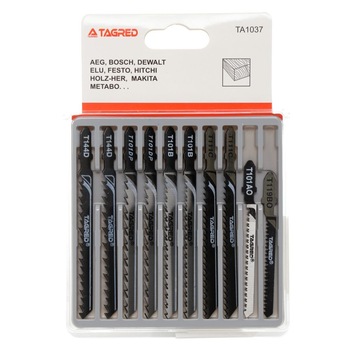 Set lame fierastrau vertical pentru lemn sau plastic, 10 buc Set lame fierastrau vertical pentru lemn sau plastic, 10 buc