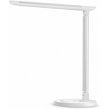 Lampa LED de birou TaoTronics TT-DL13, control touch, 5 moduri lumina, USB 5V/1A, 12W, 410 lm, Alb Lampa LED de birou TaoTronics TT-DL13, control touch, 5 moduri lumina, USB 5V/1A, 12W, 410 lm, Alb