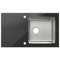 chiuveta din inox cookeamplewis christianna 86 x 51 x 215 cm inoxsticla neagra reversibila1 cuva imagen 54_0_
0
