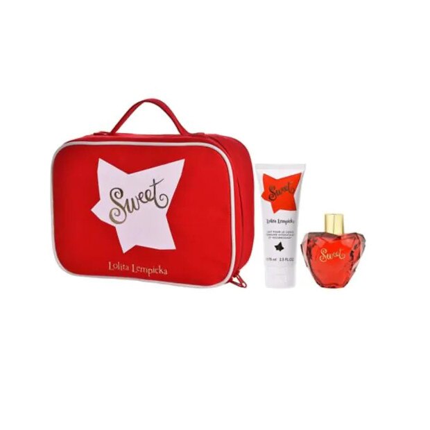 Set Apa de Parfum Lolita Lempicka Sweet 50ml + 75ml Lotiune de corp + Geanta, Femei