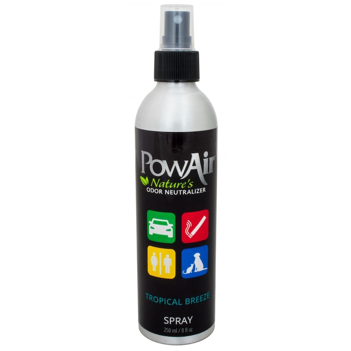 Spray pentru indepartarea mirosurilor de animale Powair Tropical Breeze, 250 ml