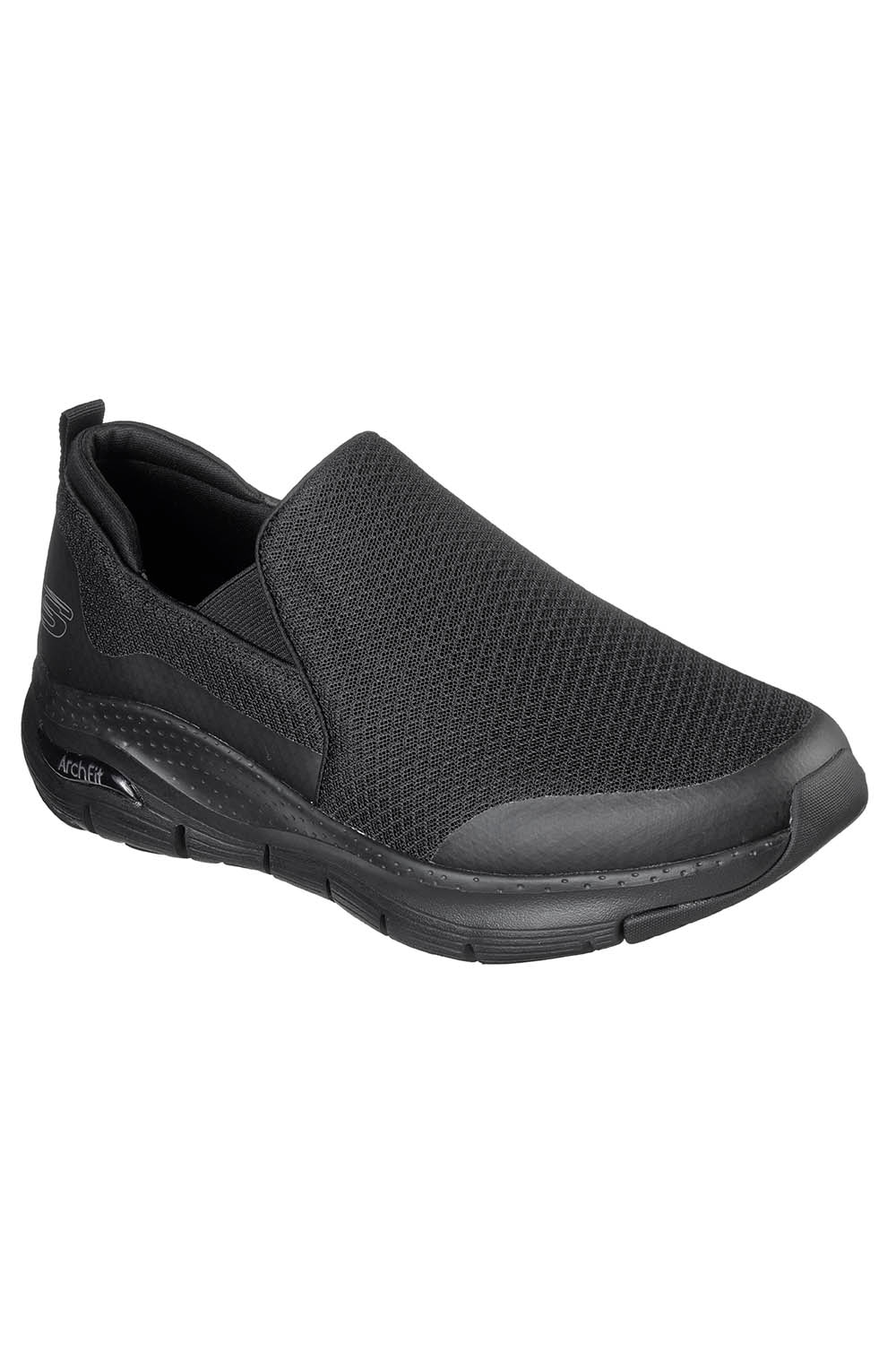Pantofi sport, Barbati, Skechers, arch fit-banlin, Albastru, Negru