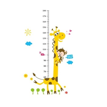 Set Stickere decorative, Ambiance Sticker, girafa cu masurare copii, 130 x 80 cm Set Stickere decorative, Ambiance Sticker, girafa cu masurare copii, 130 x 80 cm