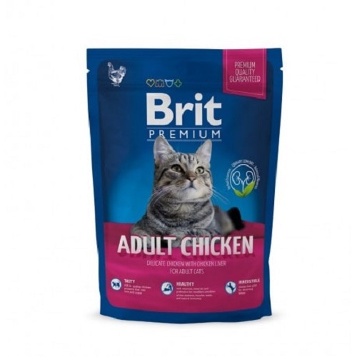 Hrana uscata pentru pisici, Brit Premium Cat Adult, pui, set 6 x 300 gr