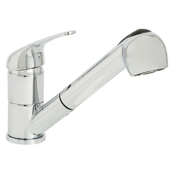 Baterie de bucatarie Cooke&Lewis Mokau, monocomanda, cartus ceramic 40 mm, corp alama, finisaj cromat Baterie de bucatarie Cooke&Lewis Mokau, monocomanda, cartus ceramic 40 mm, corp alama, finisaj cromat