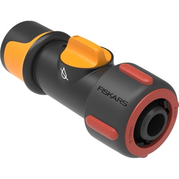 Conector pentru furtun cu robinet incorporat On/Off, pentru furtun de 19 mm (3/4 Conector pentru furtun cu robinet incorporat On/Off, pentru furtun de 19 mm (3/4