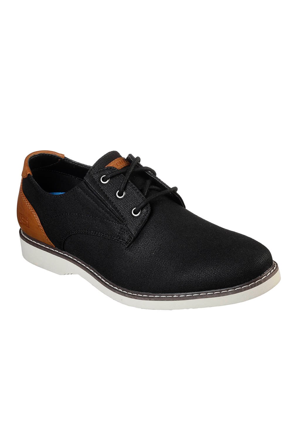 Pantofi casual, Barbati, Skechers, parton- wilcon, Gri, Negru