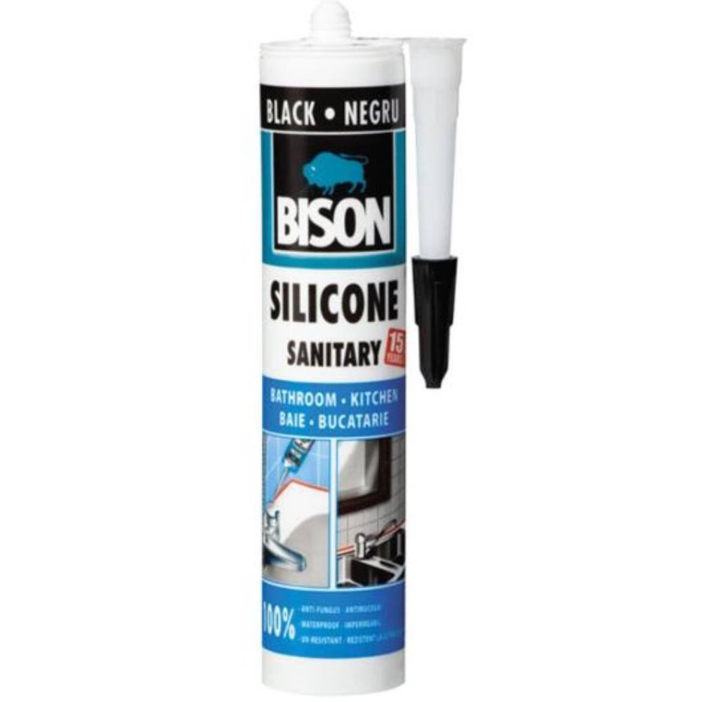Silicon sanitar Bison, 280ml, Negru