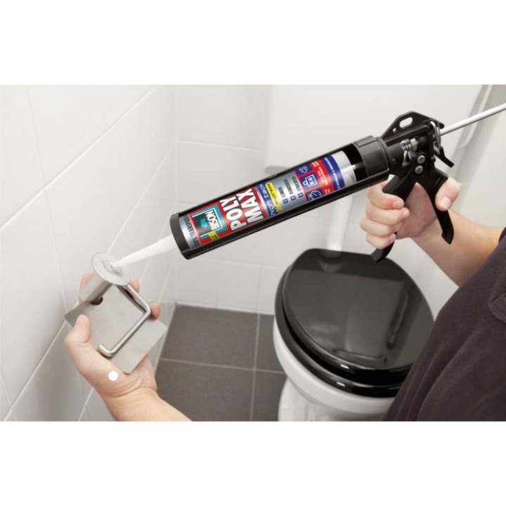 Adeziv Bison Poly Max High Tack Crystal Express, MS polimer, 300g