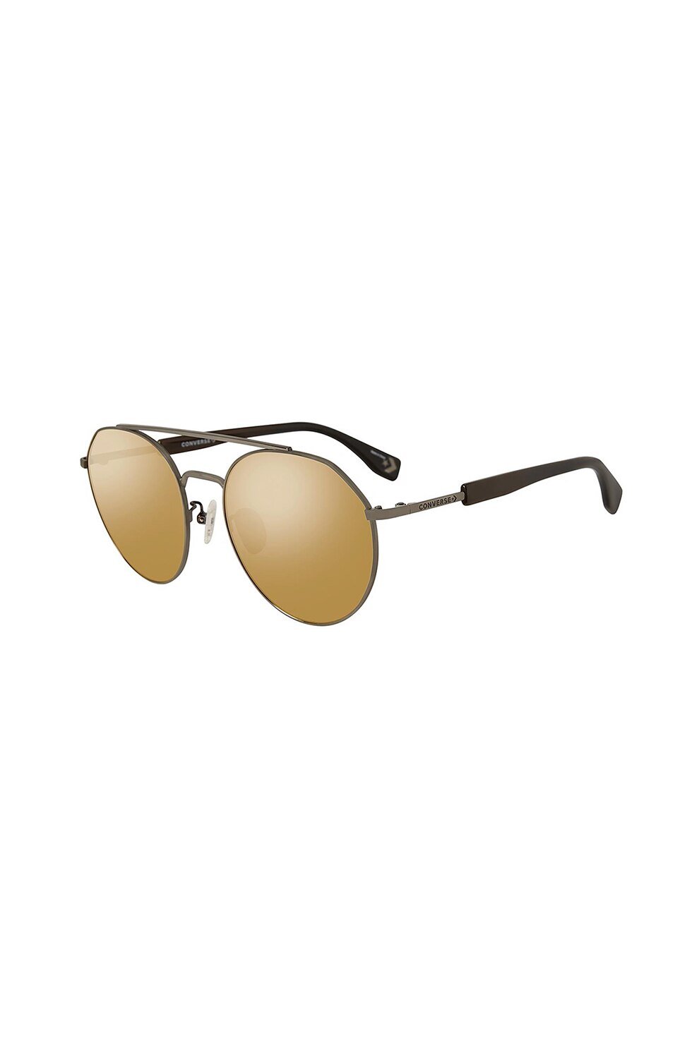 Converse, Ochelari de soare rotunzi unisex, Argintiu inchis/maro, 56-18-140 Standard