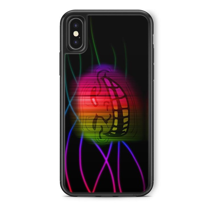 Trollface iPhone 12 Pro Carcasa TPU din silicon rezistenta la socuri Husa telefon din spate 12