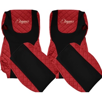 Set huse scaun DAF XF105 Euro 6 rosu productie 2013-2020 Set huse scaun DAF XF105 Euro 6 rosu productie 2013-2020