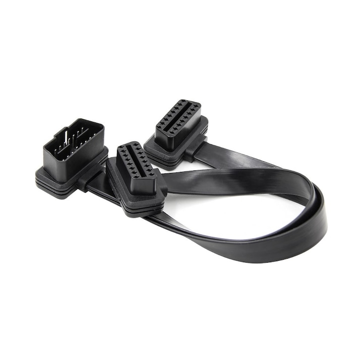 Techstar Kábelhosszabbító, 2 az 1 -ben, automatikus adapter, 16 tűs, OBD2-hez, 30 cm