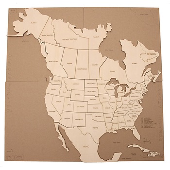 Joc educativ MORMI, Harta America de Nord Joc educativ MORMI, Harta America de Nord