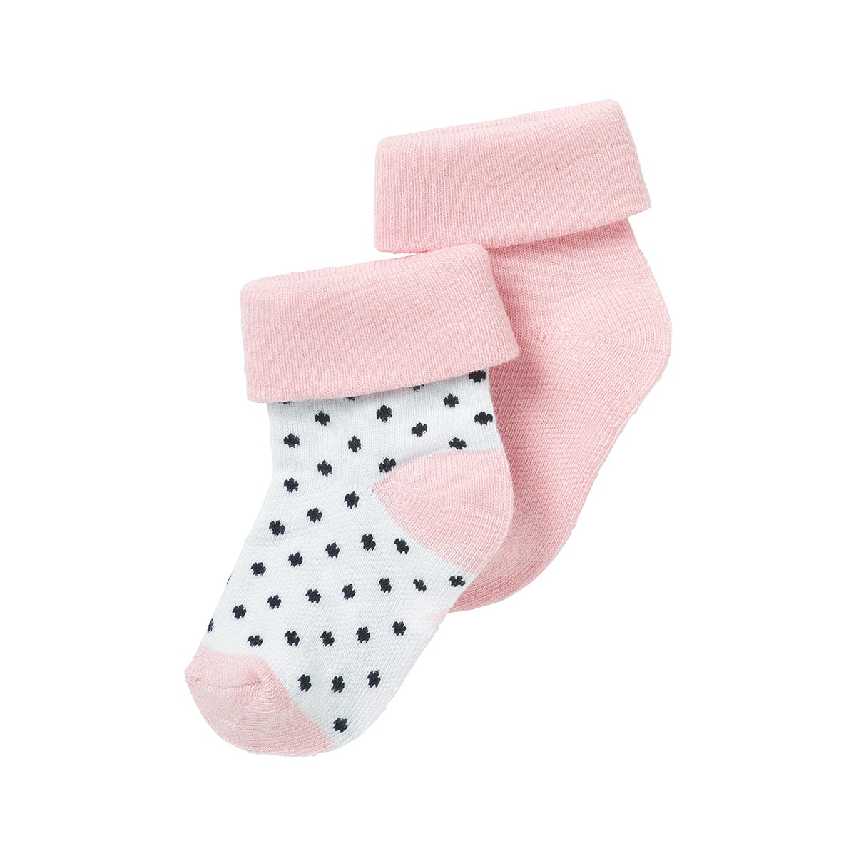 Set 2 perechi sosete bebe, Noppies, Nampa, roz, 6-12 luni