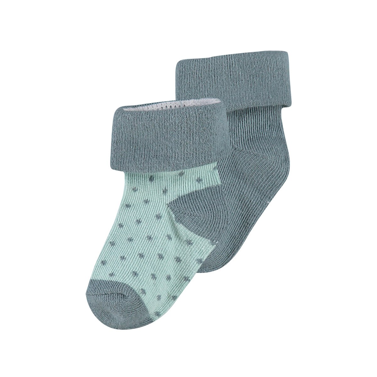 Set 2 perechi sosete bebe, bumbac, Noppies, Dot, verde