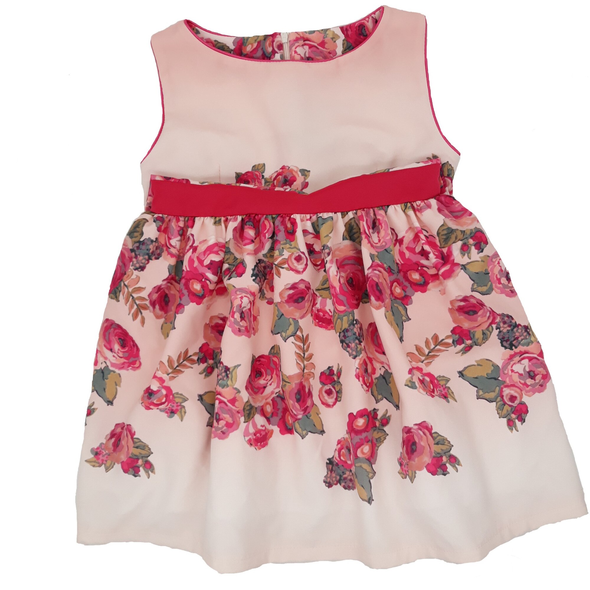 Rochie fetite, din poliester, roz deschis