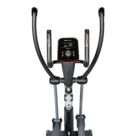 Bicicleta eliptica Flow DCT2500I, Greutate utilizator 140 kg, 23 programe antrenament, Bluetooth, Roti transport