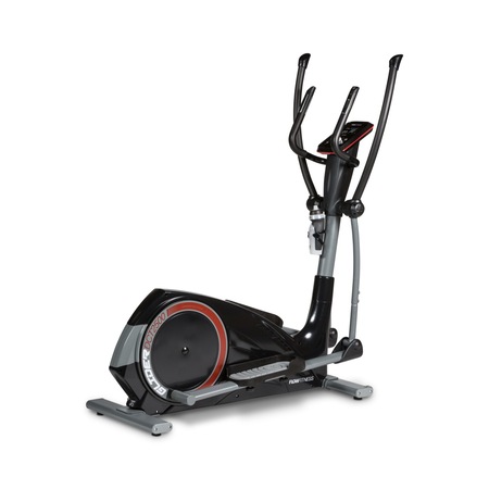 Bicicleta eliptica Flow DCT2500I, Greutate utilizator 140 kg, 23 programe antrenament, Bluetooth, Roti transport