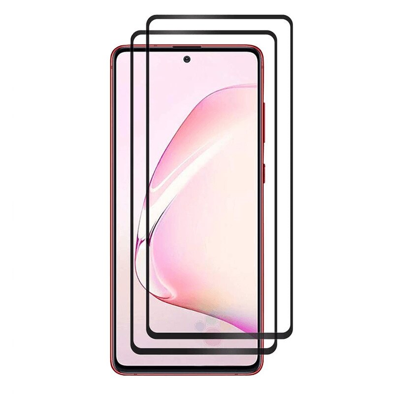 Set 2 folii protectie sticla securizata fullsize pentru Samsung Galaxy Note 10 Lite, negru