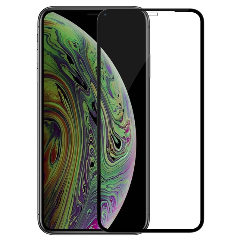Folie sticla securizata Full Cover Full Glue pentru iPhone 11, Negru