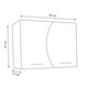 Шкаф за баня Badenmob 0434, С 2 врати, MDF, ПДЧ, 60x45x25 см, Бял
