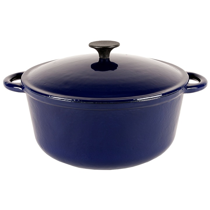 Cratita cu capac OTI, inductie, Fonta, 28 cm, 5.5 l