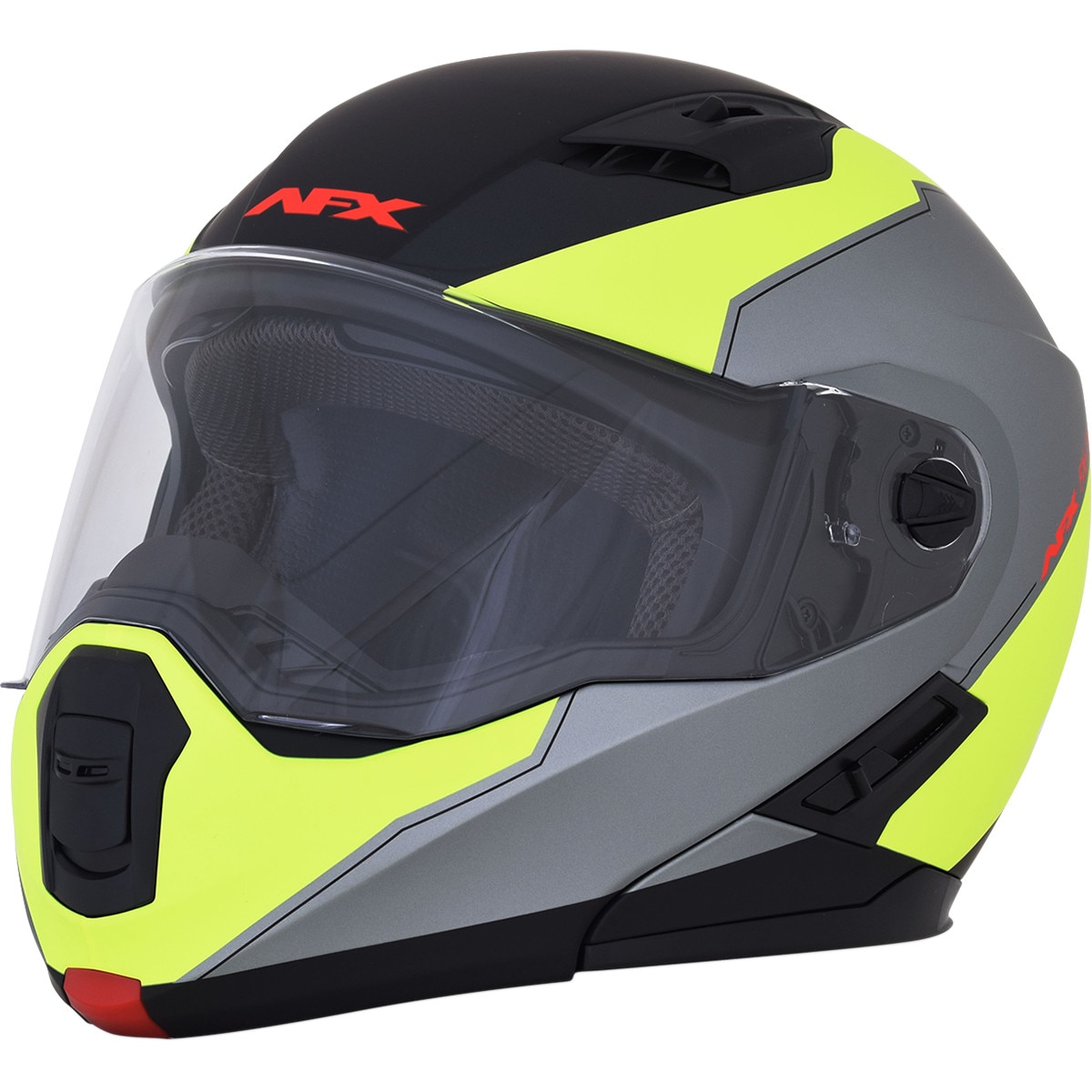 Casca AFX FX-111 Flip-Up Negru mat-Galben Marime L