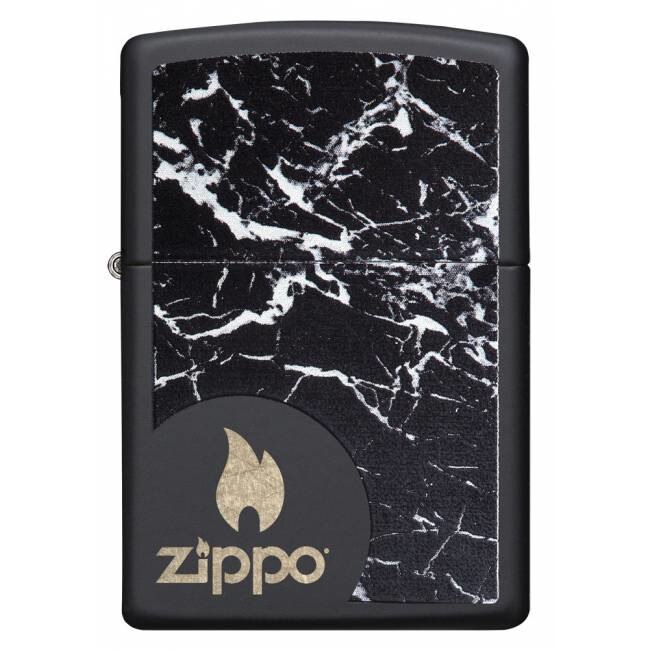Bricheta Zippo Black Marble